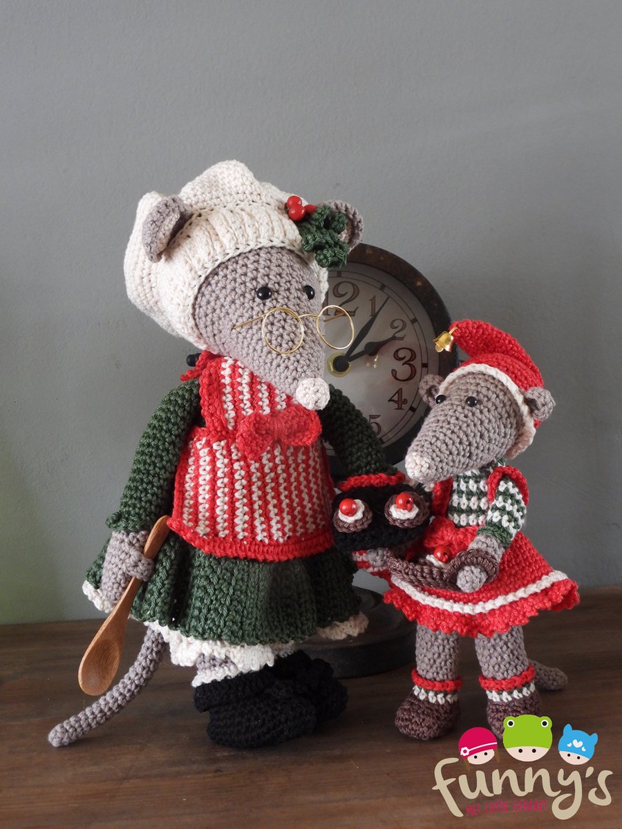 Haakpakket Funny Mouse set Oma bakt